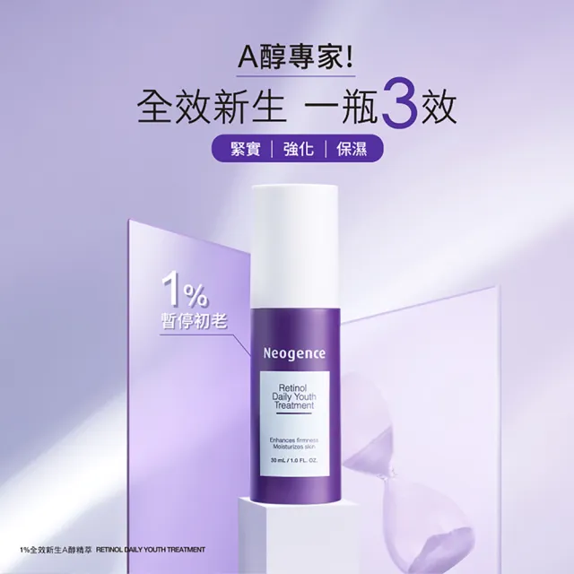 【Neogence 霓淨思】舊版 1％全效新生A醇精萃30ml-3入