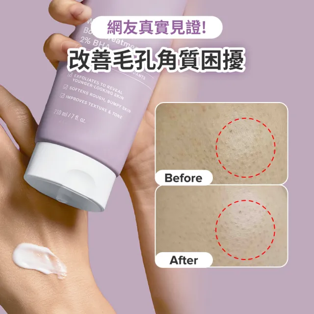 【Paulas Choice 寶拉珍選】2％水楊酸身體乳210ml二入組(煥膚/抗痘/粉刺/去角質/保濕)