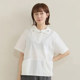 【a la sha】造型帽領短袖上衣