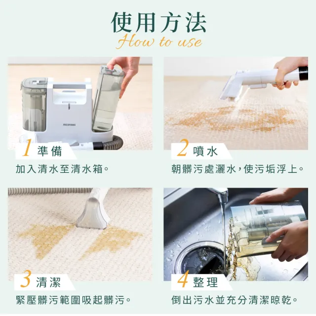 IRIS】自動給水織物清潔機RNS-P10(日本設計品牌/強力去汙/布品/車用
