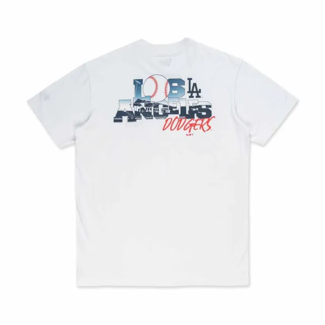 【NEW ERA】NEW ERA D593 短袖Tee ESSENTIAL FW25 洛杉磯道奇 白 男 女 (NE14701222)