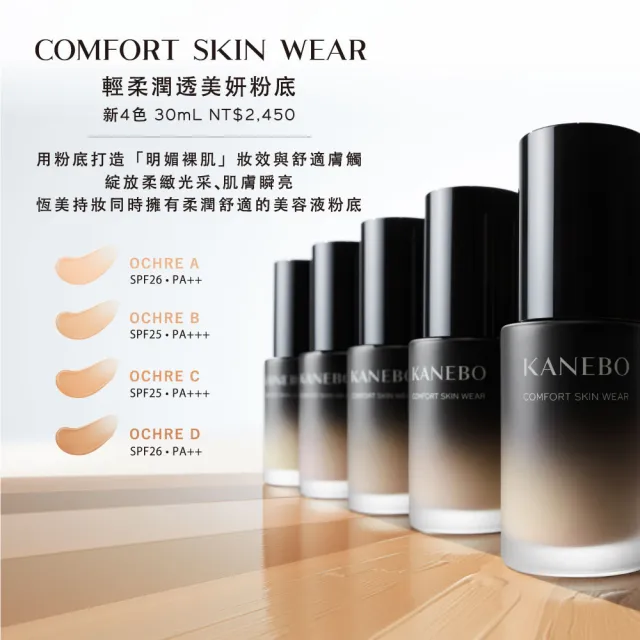 【Kanebo 佳麗寶】KANEBO 輕柔潤透美妍粉底 30mL(多色任選_大K_加贈輕爽UV噴霧 )