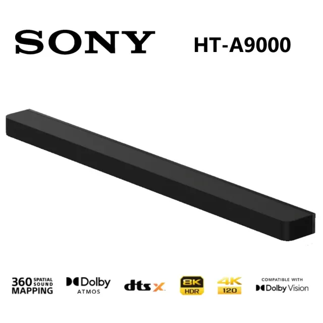 【SONY 索尼】BRAVIA Theatre Bar 9 旗艦型 單件式 家庭劇院 HT-A9000 (贈ANKER 行動電源)