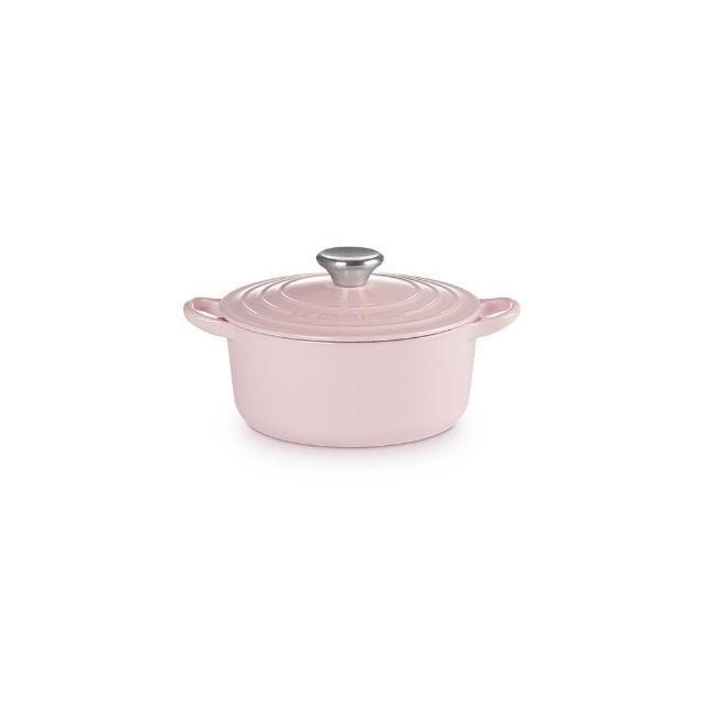 【Le Creuset】琺瑯鑄鐵鍋圓鍋 18cm(雪紡粉)