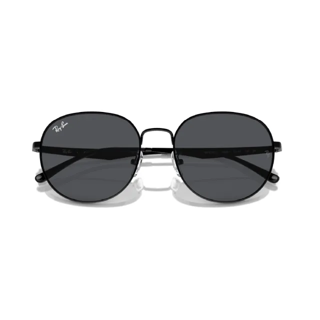 【RayBan 雷朋】大圓框 金屬 太陽眼鏡 墨鏡(RB3727D 002/87)