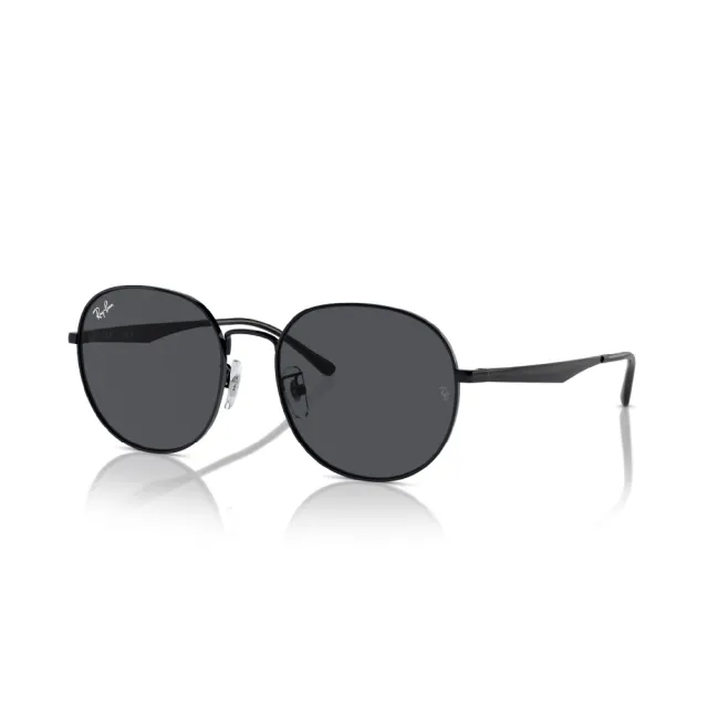 【RayBan 雷朋】大圓框 金屬 太陽眼鏡 墨鏡(RB3727D 002/87)