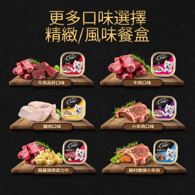 【Cesar 西莎】精緻風味/真饌燉肉 餐盒 綜合口味 100g*36入 網路獨家組