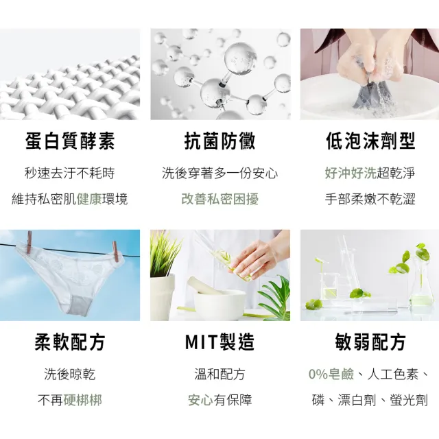 【HH 草本新淨界】女性私密衣物抗菌手洗精200ml(私密衣物手洗 衣物手洗精)