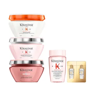 【KERASTASE 巴黎卡詩】200ml 髮膜/護髮膜(多款任選/蓬鬆/養髮/修護/柔順/光澤/護色)
