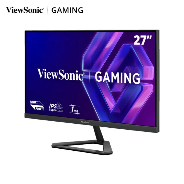 【ViewSonic 優派】VX2740D-4K 27型4K 160Hz/FHD 320Hz雙模電競螢幕(G-Sync/1ms/相容PS5與Xbox)