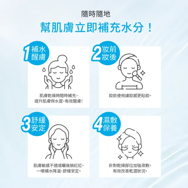 【Neogence 霓淨思】玻尿酸保濕水平衡舒活噴霧水300ml-3入