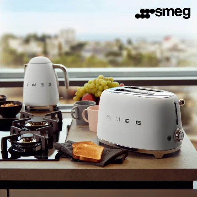 【SMEG】2片式烤麵包機-消光白(TSF01WHMUS 公司貨)