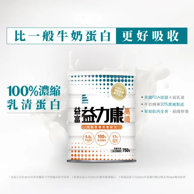 【益富】益力康高纖營養均衡配方 750g*2罐