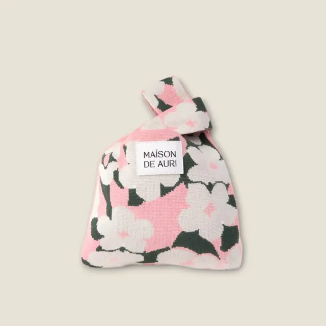 【MAISON DE AURI】雙11 HARU Mini Bags｜Pink 櫻花 春天包 / Mini 小提包 / 厚針織