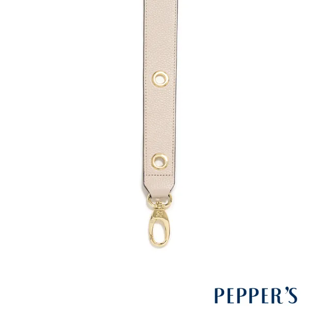 【PEPPER’S】雙11 MARLEY 牛皮洞洞背帶(奶油白)