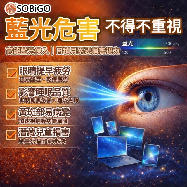 【SOBiGO】65吋 抗藍光 抗反光 電視保護膜