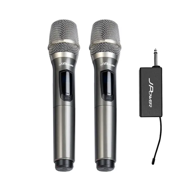 【J-POWER 杰強】新版震天雷UHF雙機充電型無線麥克風(JP-UHF-888)