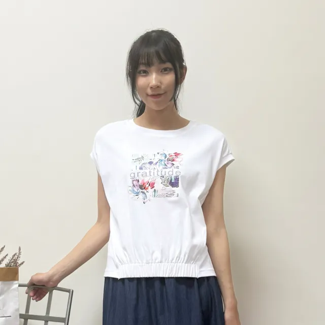 【Hana Mokuba】花木馬日系女裝圓領花圖騰設計上衣