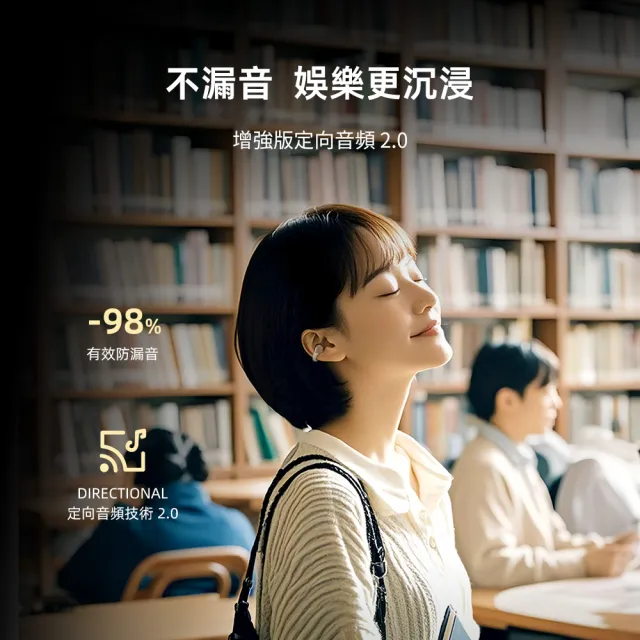 【QCY】Crossky C30  開放式真無線藍牙耳夾耳機(時尚不入耳 舒適更出色)
