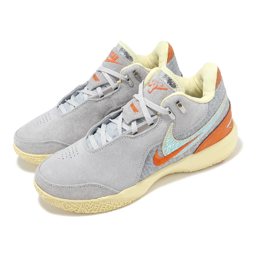 NIKE 耐吉】x TITAN 22 ZM LeBron NXXT GEN AMPD EP 男鞋灰橘聯名籃球