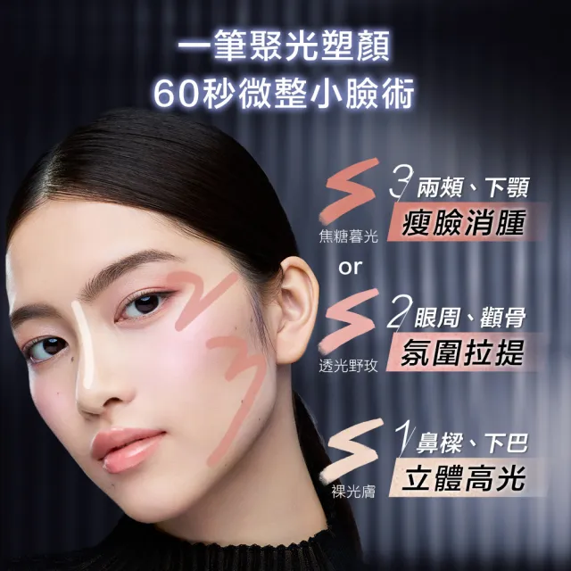 【Shu uemura 植村秀】官方直營 3D聚光小臉彩妝棒(新品上市/頰彩/腮紅/修容/打亮)