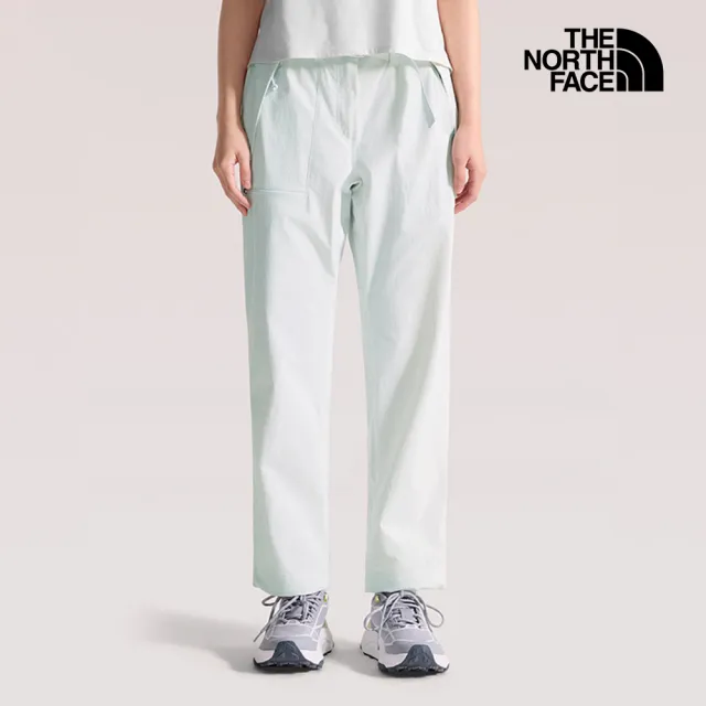 【The North Face】北面女款米色FLASHDRY速乾戶外徒步長褲｜8CJVFNN