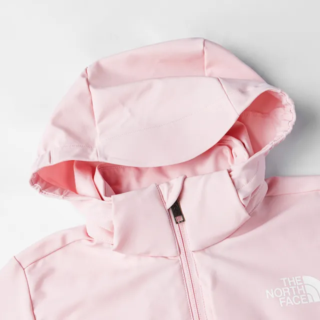 【The North Face】北面兒童粉色DWR防潑水輕量風衣外套｜89XFBP6