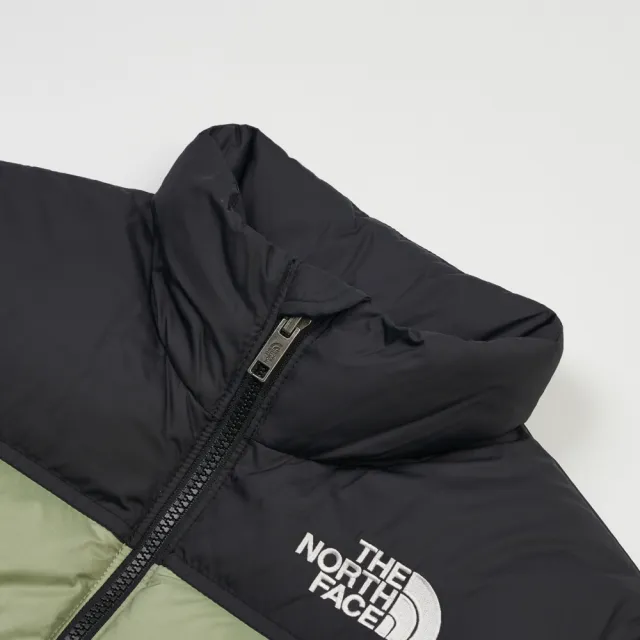 【The North Face 官方旗艦】北面經典1996兒童綠色DWR防潑水羽絨外套|8A4CBQ1