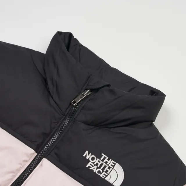 【The North Face 官方旗艦】北面經典1996兒童粉色DWR防潑水羽絨外套|8A4CBP6