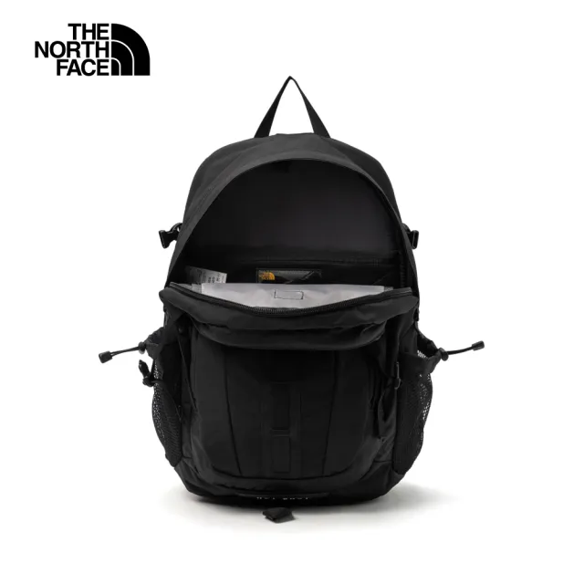 【The North Face】北面男女款黑色多隔層舒適背負後背包|3KYJ53R(筆電包/登山包)