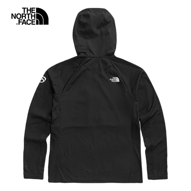 【The North Face 官方旗艦】北面男款黑色舒適保暖戶外連帽外套|5J7SJK3