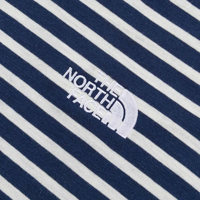 【The North Face】北面女款藍色長袖上衣｜8F0UQLI