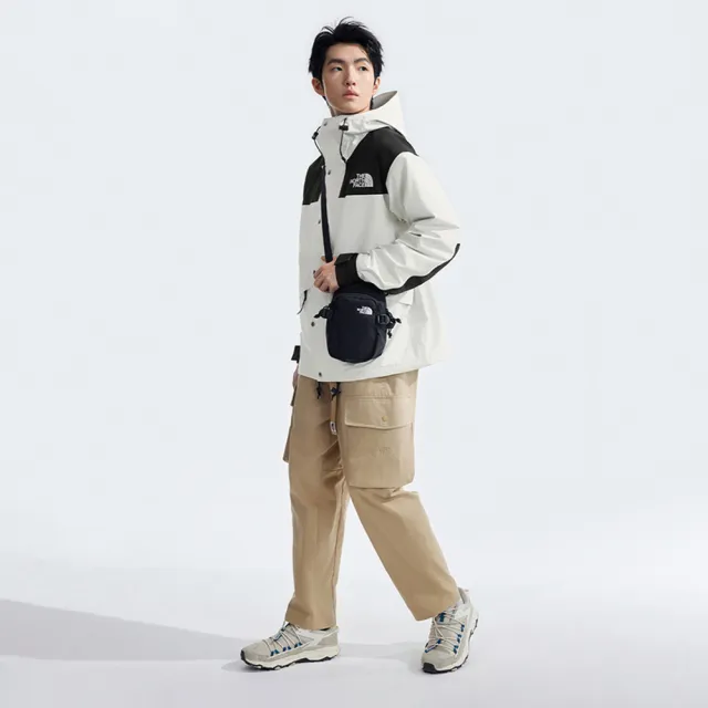 【The North Face 官方旗艦】經典ICON-北面男款米白色FUTURELIGHT防水透氣衝鋒衣|8AKJROU
