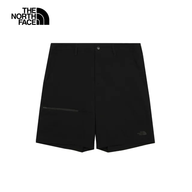 【The North Face】北面男款黑色DWR防潑水短褲|8DFXJK3