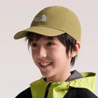 【The North Face】北面兒童綠色刺繡品牌LOGO運動帽｜7WG92EL