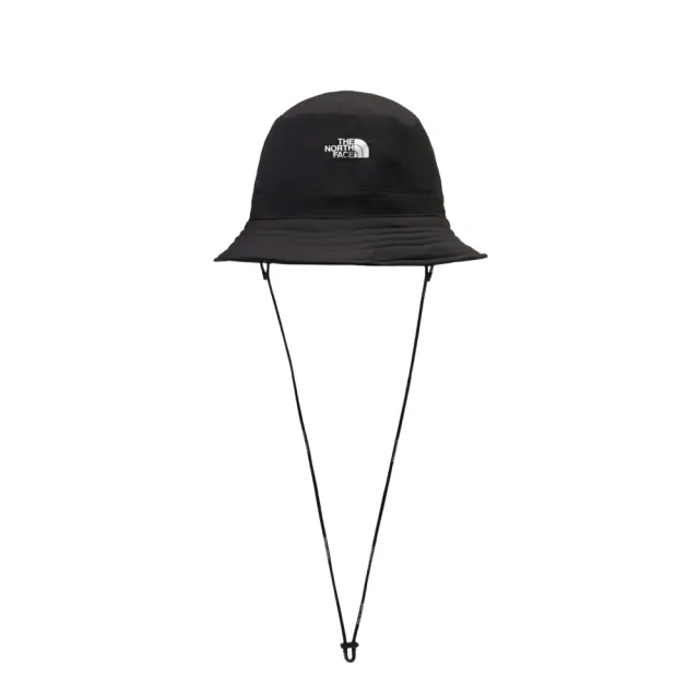 【The North Face】北面男女款黑色UPF防曬漁夫帽｜8DH1KX7(抗UV)