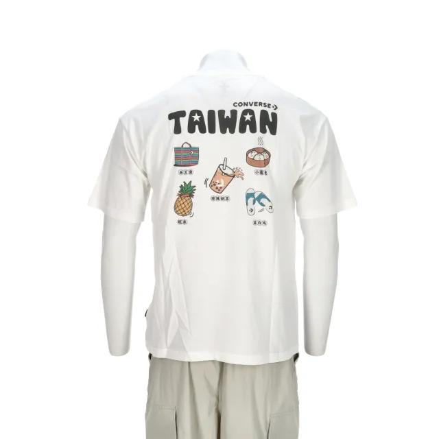 【CONVERSE】Cotton Jersey City Tee 男款 白色 圓領 棉質 短袖 MCH652-001
