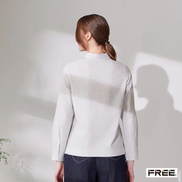 【FREE】有機草木染棉麻長袖襯衫