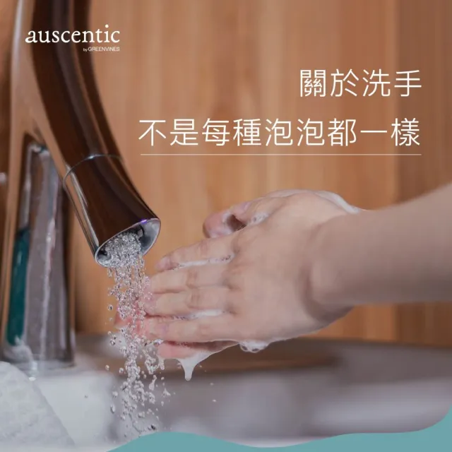 【auscentic 奧森青】溫和洗手雙入組(植海/洗手慕斯/洗手乳)
