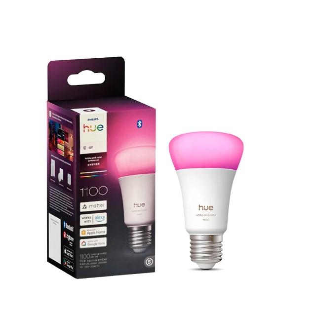 【Philips 飛利浦】Philips 飛利浦 Hue 智慧照明 Hue 全彩情境E27燈泡 8.8W -單入 (PH027)