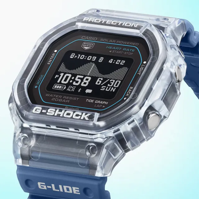 【CASIO 卡西歐】G-SHOCK 強悍耐用 太陽能運動電子腕錶 錶 週年慶 雙11(GBX-H5600-2)