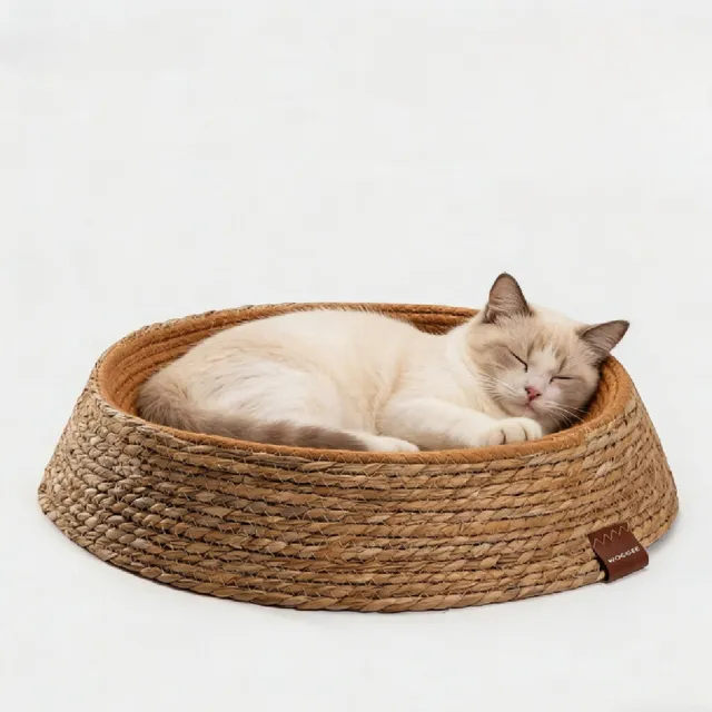 【Quality 聚家】貓窩 貓抓板 四季通用 L碼 適用25斤內 50*12CM 貓咪睡覺墊子 編織用品 藤編貓窩
