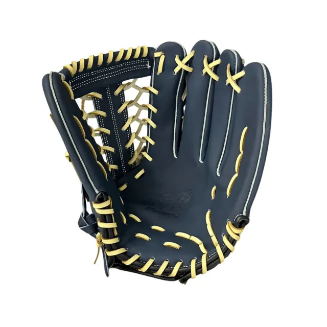 【MIZUNO 美津濃】T網檔全牛皮棒球手套12.75吋霧藍X米帶皮(1ATGH26607 29)
