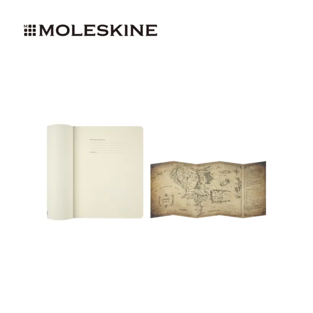 【MOLESKINE】x 魔戒限量系列「都靈之門 · 秘光之刻」軟皮筆記本/XL型/橫線