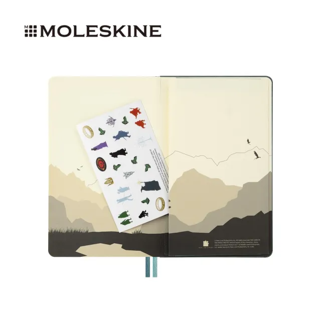 【MOLESKINE】x 魔戒限量系列「亞拉岡 · 王者歸宗 」筆記本/L型/橫線
