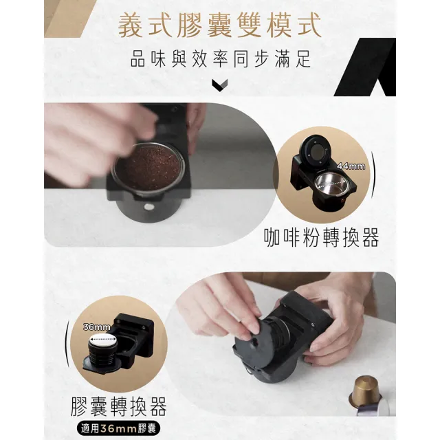 【HARIO】職啡機 義式奶泡咖啡機 膠囊 義式(17.5cm 窄小機身 6段研磨 可拆洗)