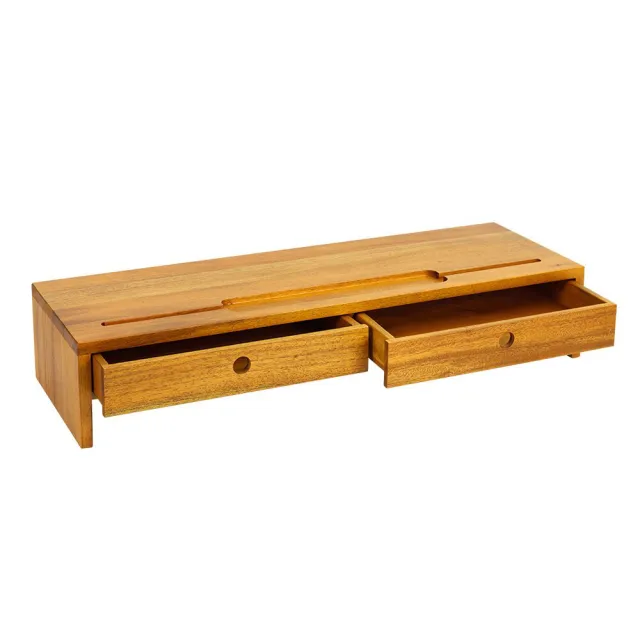 【Mahogany 瑪荷尼家具】免組裝 69X23X13 高升螢幕架 全原木桃花心木 螢幕架 ART-C2