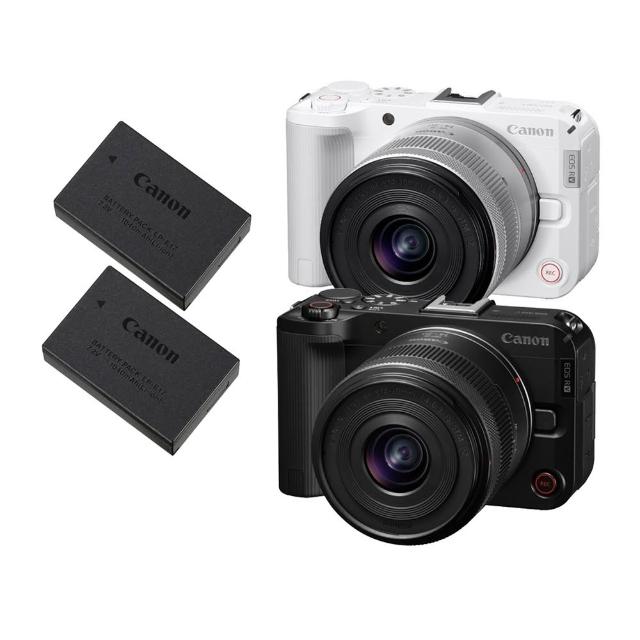 【Canon】EOS R50V+RF-S 14-30mm F4-6.3 IS STM PZ+原電2顆 戶外續航組(公司貨)