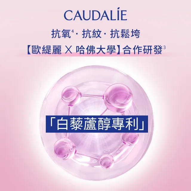 【CAUDALIE 歐緹麗】白藜蘆醇立體緊緻絲漾面霜 50ml(緊緻輪廓/深層保濕/新舊包裝隨機出貨)