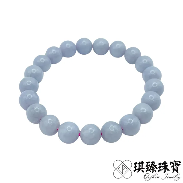 【琪臻珠寶】天然A貨翡翠糯種紫羅蘭圓珠手珠手串(9mm圓珠_紫羅蘭_緬甸玉手串_618狂歡節_限時搶購)